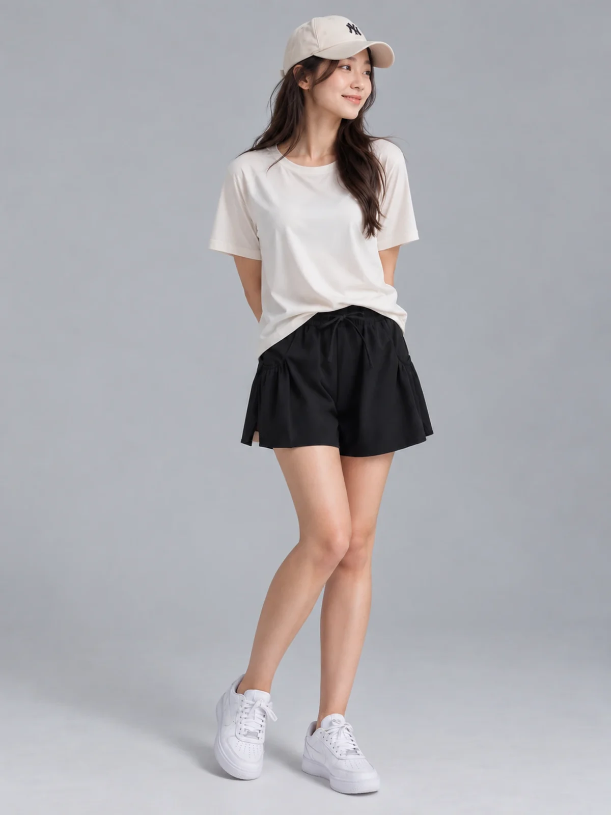 Relaxed-Fit Quick-Dry Yoga Shorts with Drawstring & Pockets