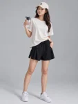 Relaxed-Fit Quick-Dry Yoga Shorts with Drawstring & Pockets