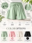 Relaxed-Fit Quick-Dry Yoga Shorts with Drawstring & Pockets