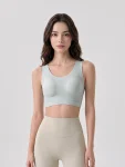 High-Support Wireless Sports Bra – Padded Workout Yoga & Pilates Bra