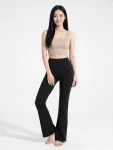 High-Waisted Flared Yoga Pants – Super Stretch Sculpting Workout Trousers