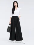 Flowy Wide-Leg Yoga Pants – High-Waisted Relaxed Fit
