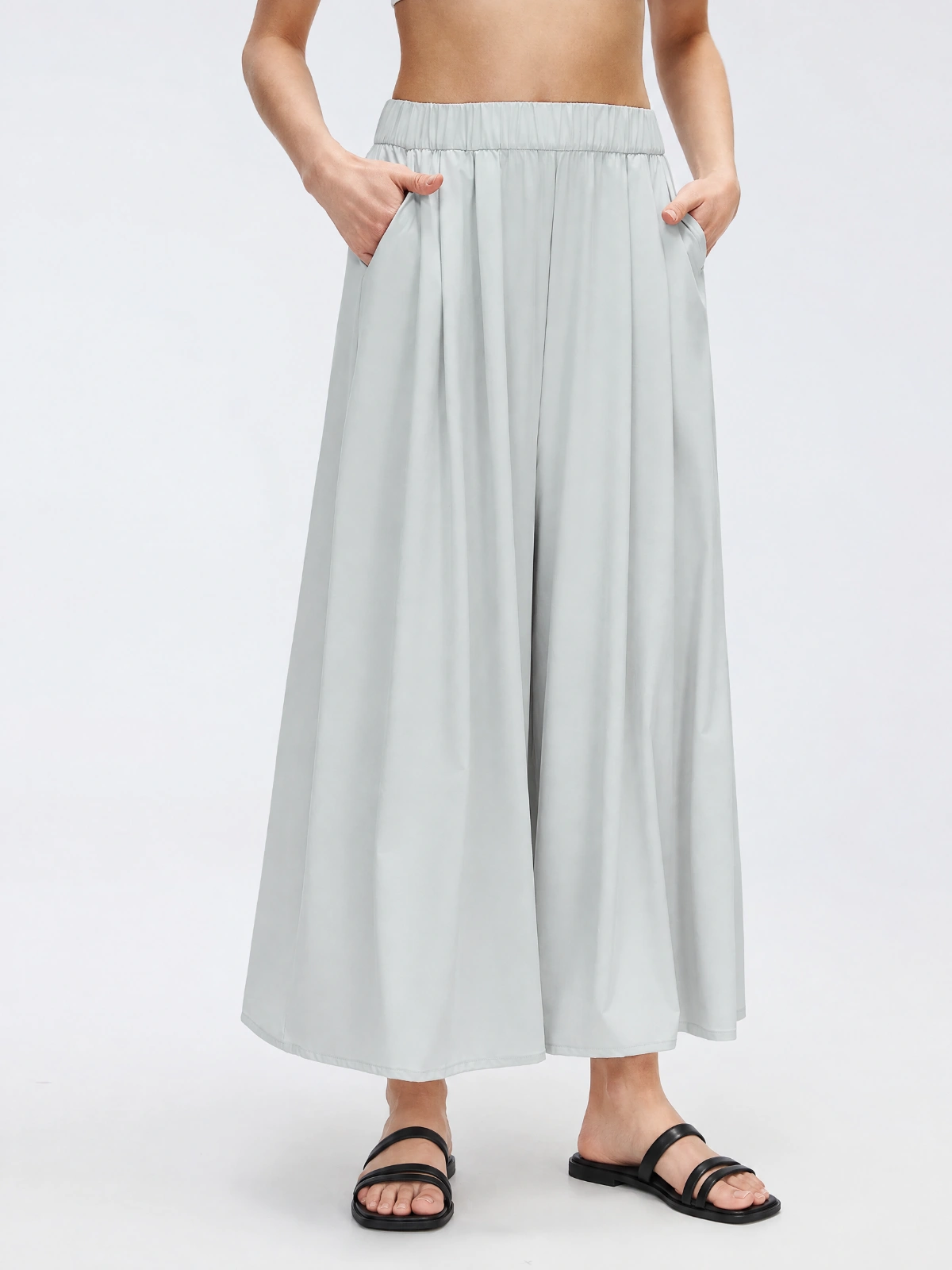 Flowy Wide-Leg Yoga Pants – High-Waisted Relaxed Fit
