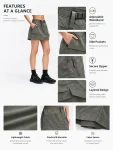 High-Waisted A-Line Utility Skirt – Casual Sporty Summer Skirt