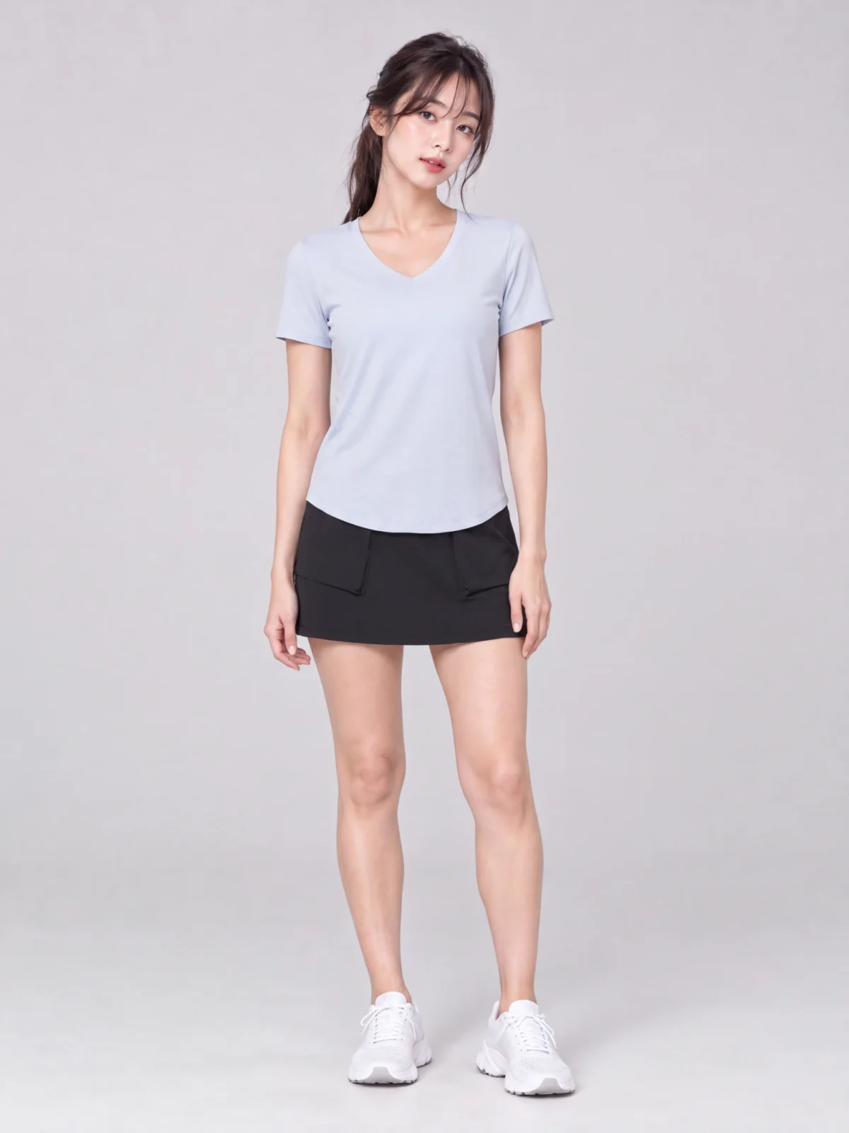 High-Waisted A-Line Utility Skirt – Casual Sporty Summer Skirt