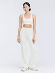 High-Waisted Flare Yoga Pants – Breathable Modal Pilates Trousers