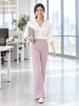 High-Waisted Flare Yoga Pants – Breathable Modal Pilates Trousers