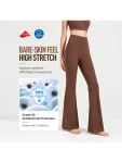High-Waisted Flared Yoga Pants – Super Stretch Sculpting Workout Trousers