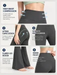 High-Waisted Flared Yoga Pants – Super Stretch Sculpting Workout Trousers
