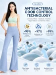 High-Waisted Flared Yoga Pants – Super Stretch Sculpting Workout Trousers