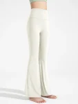 High-Waisted Flared Yoga Pants – Super Stretch Sculpting Workout Trousers
