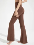 High-Waisted Flared Yoga Pants – Super Stretch Sculpting Workout Trousers