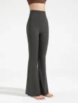 High-Waisted Flared Yoga Pants – Super Stretch Sculpting Workout Trousers