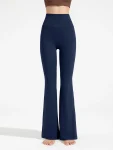 High-Waisted Flared Yoga Pants – Super Stretch Sculpting Workout Trousers