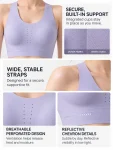 High-Support Wireless Sports Bra – Padded Workout Yoga & Pilates Bra
