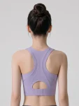 High-Support Wireless Sports Bra – Padded Workout Yoga & Pilates Bra