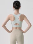 High-Support Wireless Sports Bra – Padded Workout Yoga & Pilates Bra