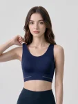 High-Support Wireless Sports Bra – Padded Workout Yoga & Pilates Bra